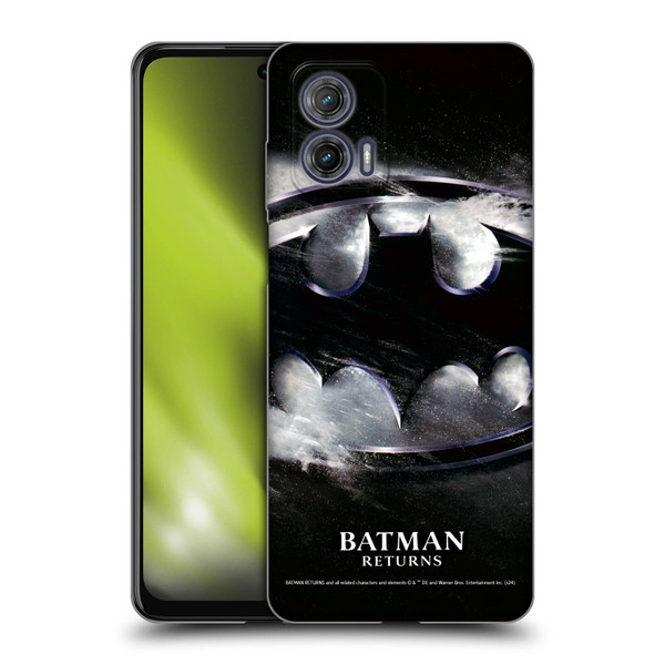 Batman Returns Key Art Oversized Logo Soft Gel Case for Motorola Moto G73 5G