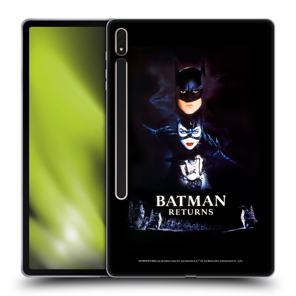 Batman Returns Key Art Poster Soft Gel Case for Samsung Galaxy Tab S8 Plus