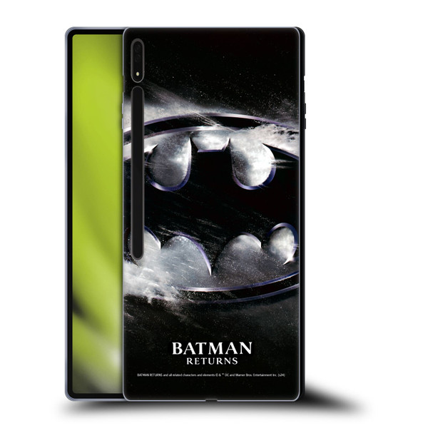 Batman Returns Key Art Oversized Logo Soft Gel Case for Samsung Galaxy Tab S8 Ultra