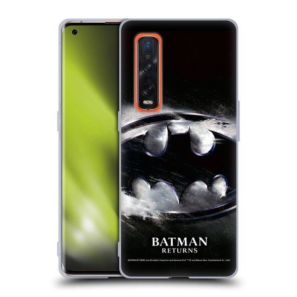 Batman Returns Key Art Oversized Logo Soft Gel Case for OPPO Find X2 Pro 5G