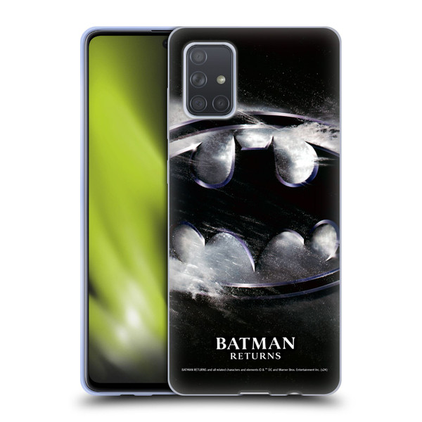 Batman Returns Key Art Oversized Logo Soft Gel Case for Samsung Galaxy A71 (2019)