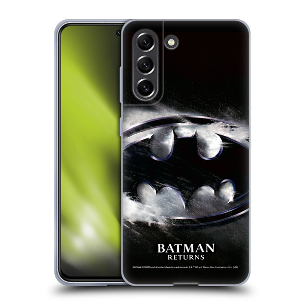 Batman Returns Key Art Oversized Logo Soft Gel Case for Samsung Galaxy S21 FE 5G