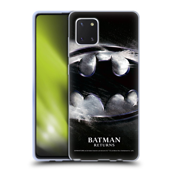Batman Returns Key Art Oversized Logo Soft Gel Case for Samsung Galaxy Note10 Lite