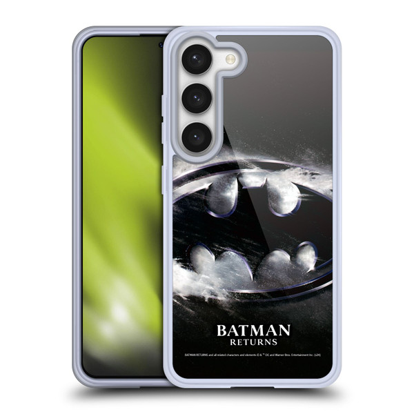 Batman Returns Key Art Oversized Logo Soft Gel Case for Samsung Galaxy S23 5G
