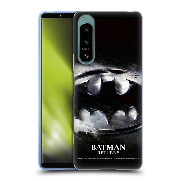 Batman Returns Key Art Oversized Logo Soft Gel Case for Sony Xperia 5 IV