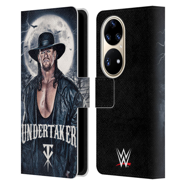 WWE The Undertaker Portrait Leather Book Wallet Case Cover For Huawei P50 Pro