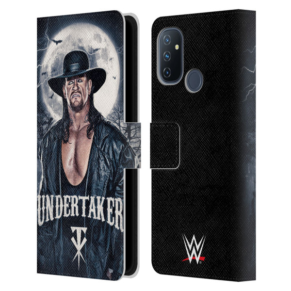 WWE The Undertaker Portrait Leather Book Wallet Case Cover For OnePlus Nord N100