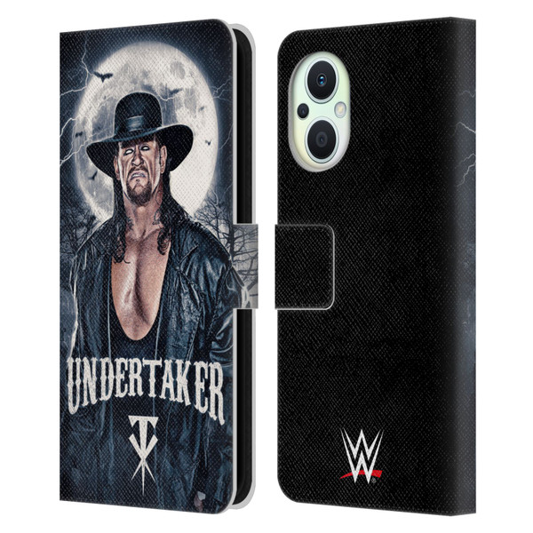 WWE The Undertaker Portrait Leather Book Wallet Case Cover For OPPO Reno8 Lite