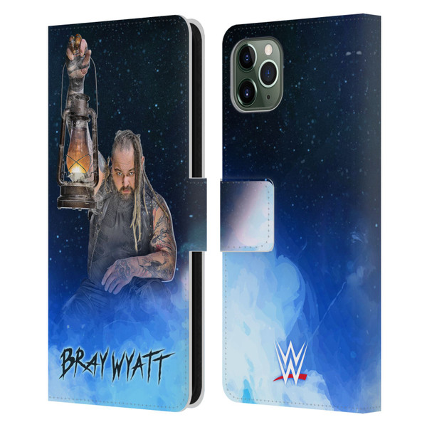WWE Bray Wyatt Portrait Leather Book Wallet Case Cover For Apple iPhone 11 Pro Max