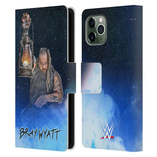 WWE Bray Wyatt Portrait Leather Book Wallet Case Cover For Apple iPhone 11 Pro