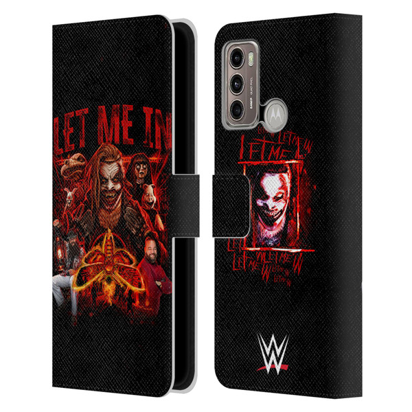 WWE Bray Wyatt Let Me In Leather Book Wallet Case Cover For Motorola Moto G60 / Moto G40 Fusion