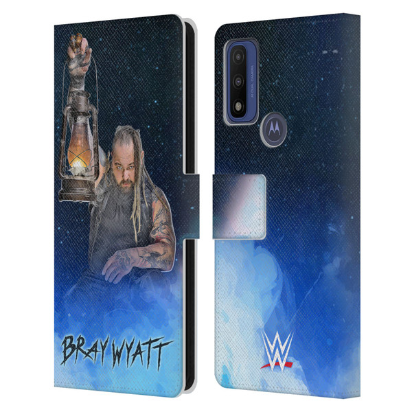 WWE Bray Wyatt Portrait Leather Book Wallet Case Cover For Motorola G Pure
