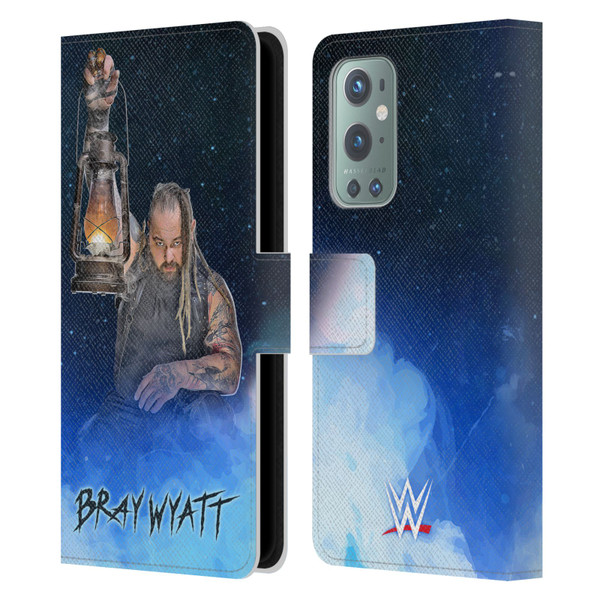 WWE Bray Wyatt Portrait Leather Book Wallet Case Cover For OnePlus 9