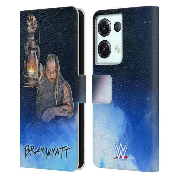 WWE Bray Wyatt Portrait Leather Book Wallet Case Cover For OPPO Reno8 Pro