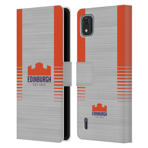 Edinburgh Rugby 2023/24 Crest Kit Away Leather Book Wallet Case Cover For Nokia C2 2nd Edition