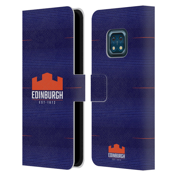 Edinburgh Rugby 2023/24 Crest Kit Home Leather Book Wallet Case Cover For Nokia XR20