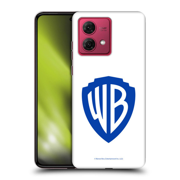 Warner Bros. Shield Logo White Soft Gel Case for Motorola Moto G84 5G