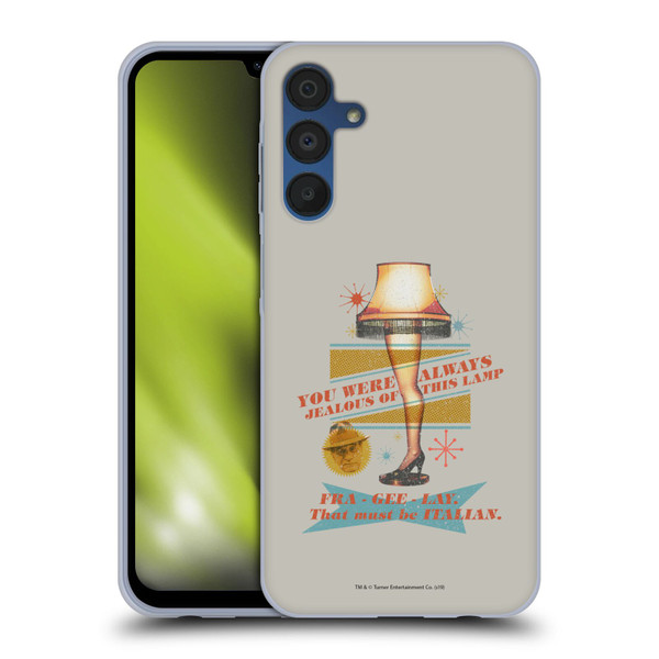 A Christmas Story Composed Art Leg Lamp Soft Gel Case for Samsung Galaxy A15