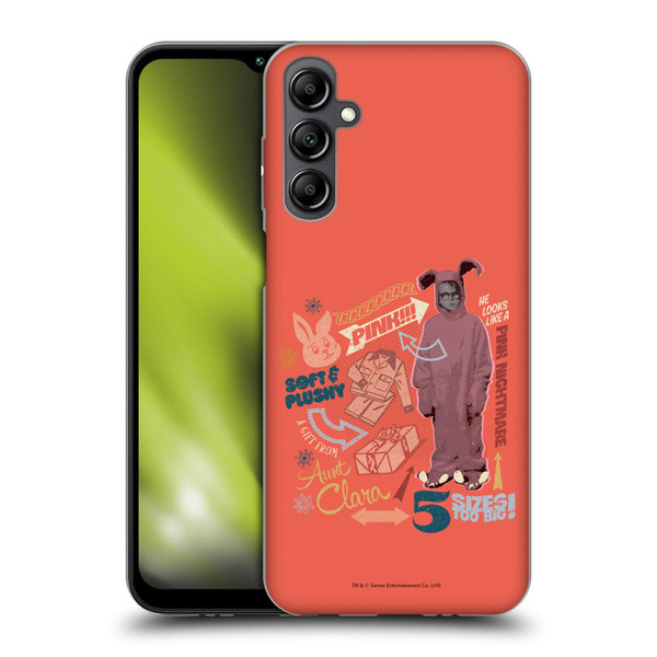 A Christmas Story Composed Art Pink Nightmare Soft Gel Case for Samsung Galaxy M14 5G