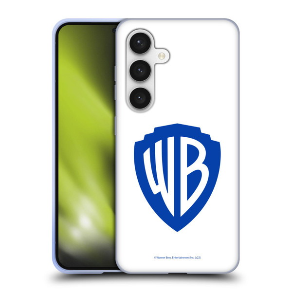 Warner Bros. Shield Logo White Soft Gel Case for Samsung Galaxy S24 5G