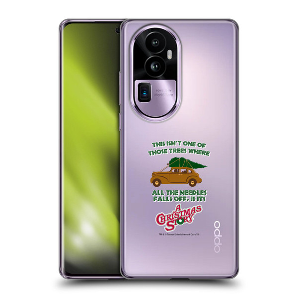 A Christmas Story Graphics Car And Pine Tree Soft Gel Case for OPPO Reno10 Pro+
