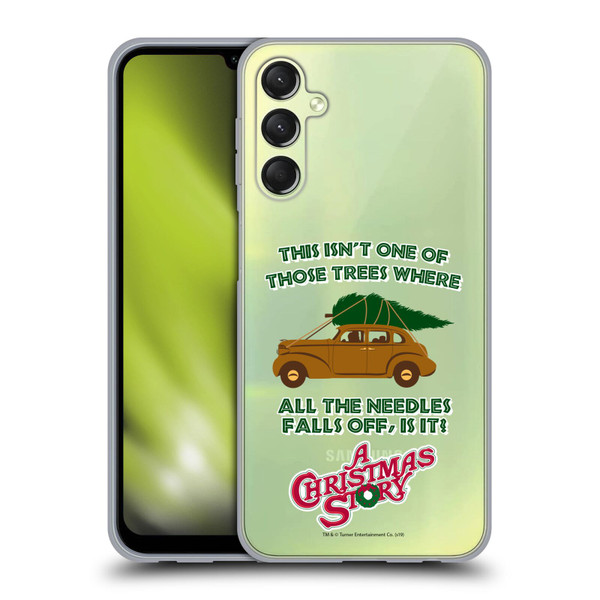 A Christmas Story Graphics Car And Pine Tree Soft Gel Case for Samsung Galaxy A24 4G / Galaxy M34 5G
