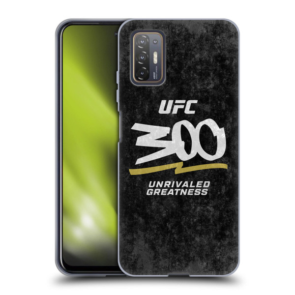 UFC 300 Logo Unrivaled Greatness Distressed Soft Gel Case for HTC Desire 21 Pro 5G
