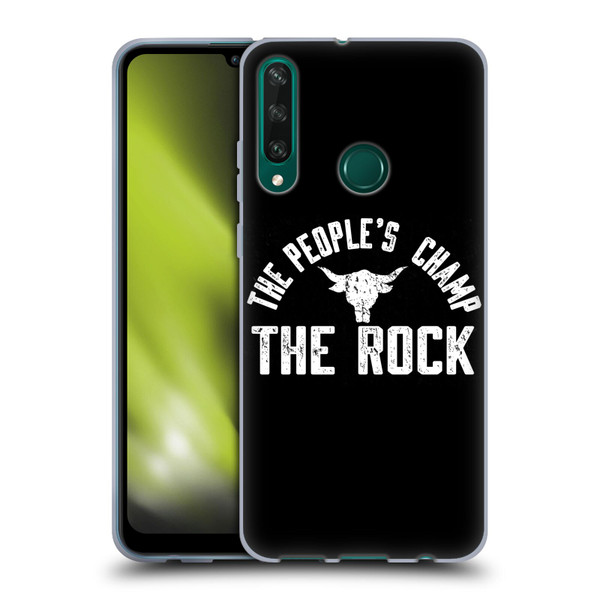 WWE The Rock The People's Champ Soft Gel Case for Huawei Y6p
