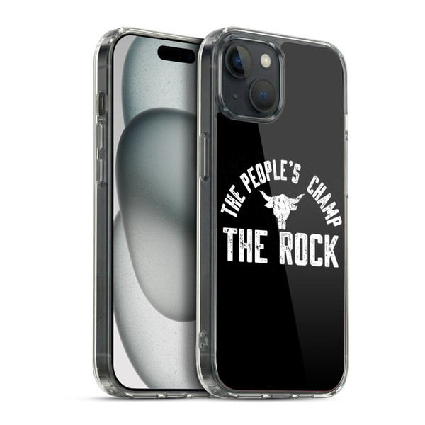 WWE The Rock The People's Champ Soft Gel Case for Apple iPhone 15 Plus & MagSafe