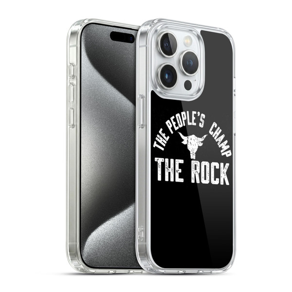 WWE The Rock The People's Champ Soft Gel Case for Apple iPhone 15 Pro & MagSafe