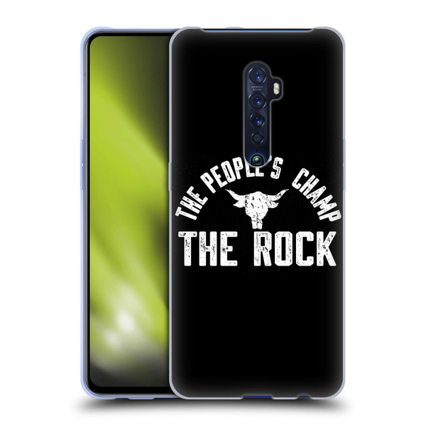 WWE The Rock The People's Champ Soft Gel Case for OPPO Reno 2