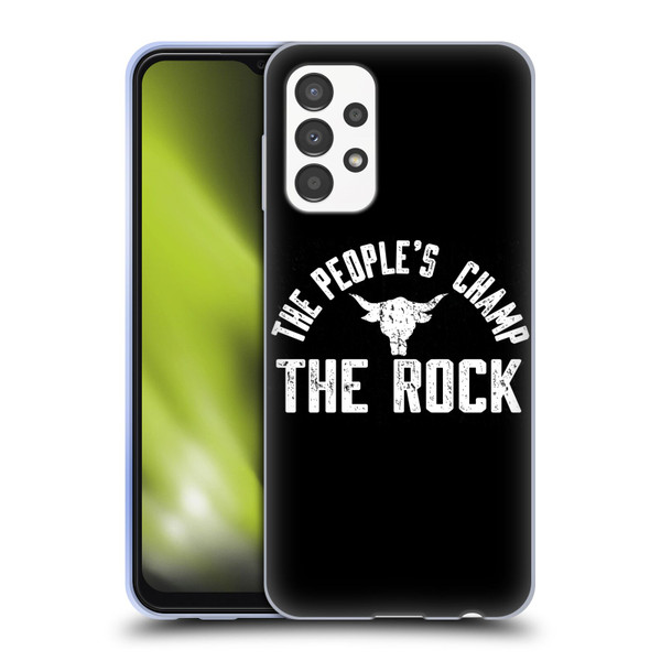 WWE The Rock The People's Champ Soft Gel Case for Samsung Galaxy A13 (2022)