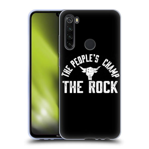 WWE The Rock The People's Champ Soft Gel Case for Xiaomi Redmi Note 8T
