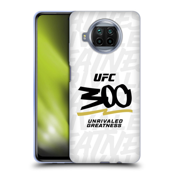 UFC 300 Logo Unrivaled Greatness White Soft Gel Case for Xiaomi Mi 10T Lite 5G
