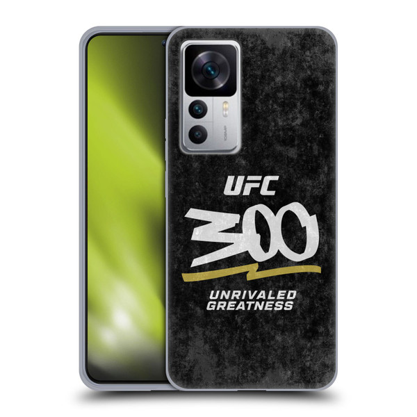 UFC 300 Logo Unrivaled Greatness Distressed Soft Gel Case for Xiaomi 12T 5G / 12T Pro 5G / Redmi K50 Ultra 5G