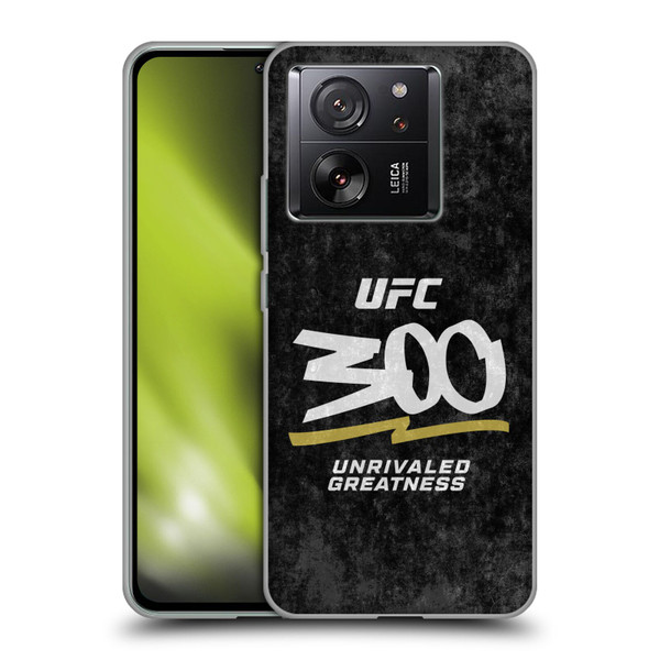UFC 300 Logo Unrivaled Greatness Distressed Soft Gel Case for Xiaomi 13T 5G / 13T Pro 5G