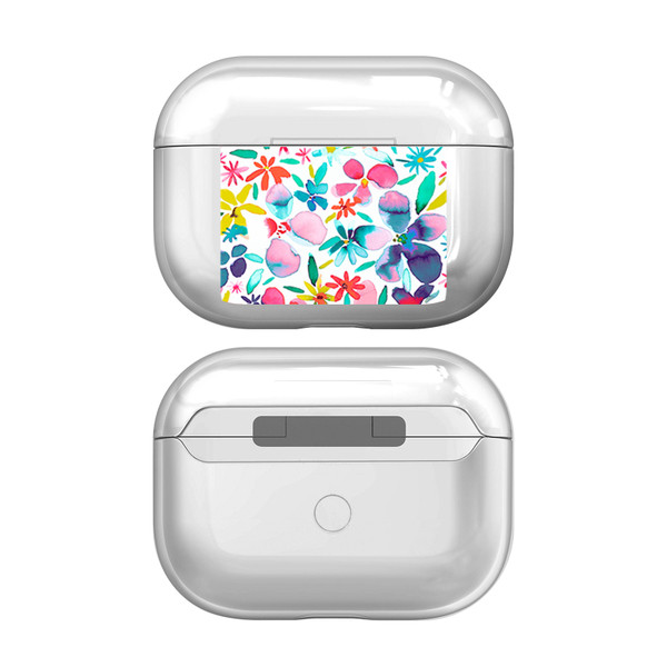 Ninola Assorted Colourful Petals Spring Clear Hard Crystal Cover Case for Apple AirPods Pro 2 Charging Case