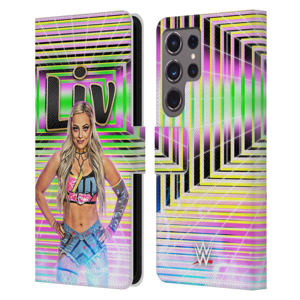 WWE Liv Morgan Portrait Leather Book Wallet Case Cover For Samsung Galaxy S24 Ultra 5G
