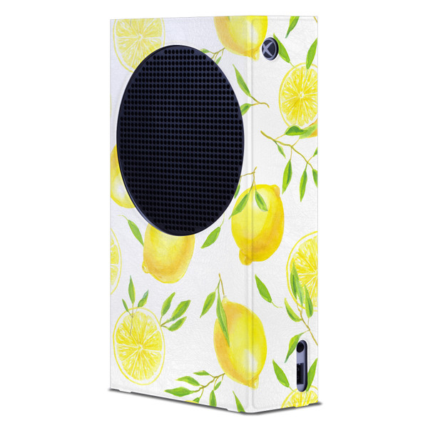 Katerina Kirilova Patterns Lemons Game Console Wrap Case Cover for Microsoft Xbox Series S Console