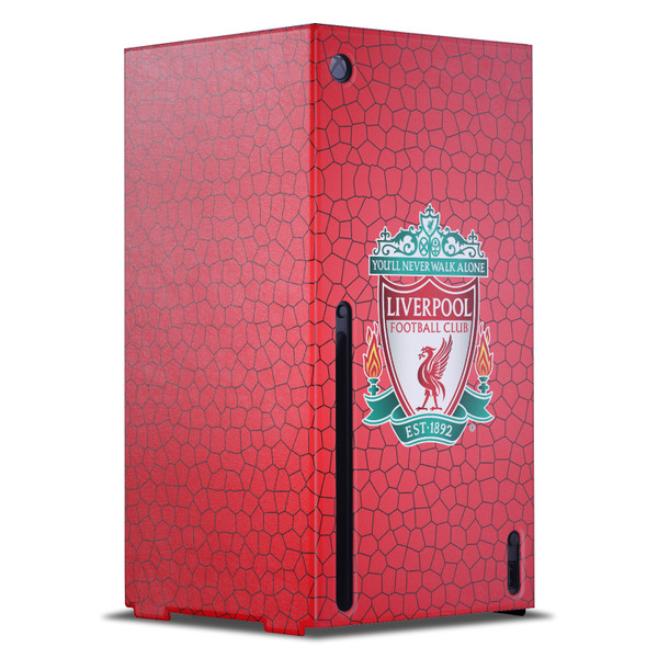 Liverpool Football Club Art Crest Red Mosaic Game Console Wrap Case Cover for Microsoft Xbox Series X
