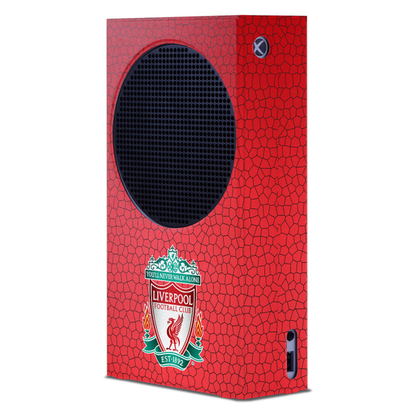 Liverpool Football Club Art Crest Red Mosaic Game Console Wrap Case Cover for Microsoft Xbox Series S Console