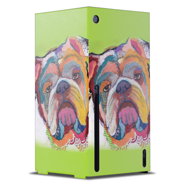 Michel Keck Art Mix Bulldog Game Console Wrap Case Cover for Microsoft Xbox Series X