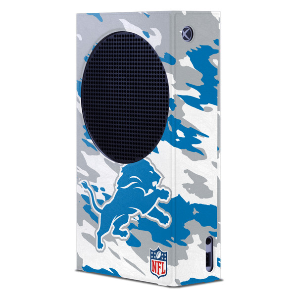 NFL Detroit Lions Camou Game Console Wrap Case Cover for Microsoft Xbox Series S Console