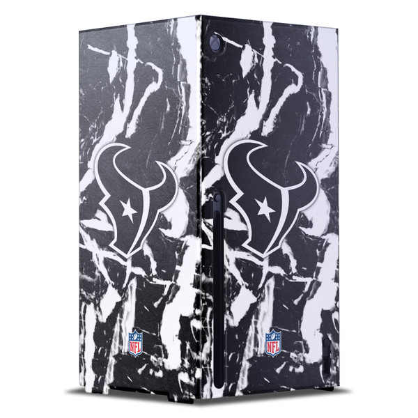 NFL Houston Texans Marble Game Console Wrap Case Cover for Microsoft Xbox Series X