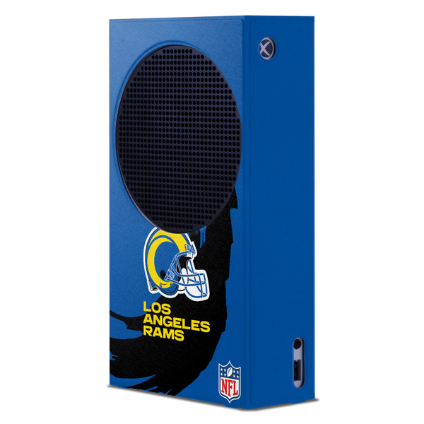 NFL Los Angeles Rams Sweep Stroke Game Console Wrap Case Cover for Microsoft Xbox Series S Console