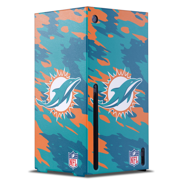 NFL Miami Dolphins Camou Game Console Wrap Case Cover for Microsoft Xbox Series X
