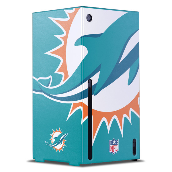 NFL Miami Dolphins Oversize Game Console Wrap Case Cover for Microsoft Xbox Series X