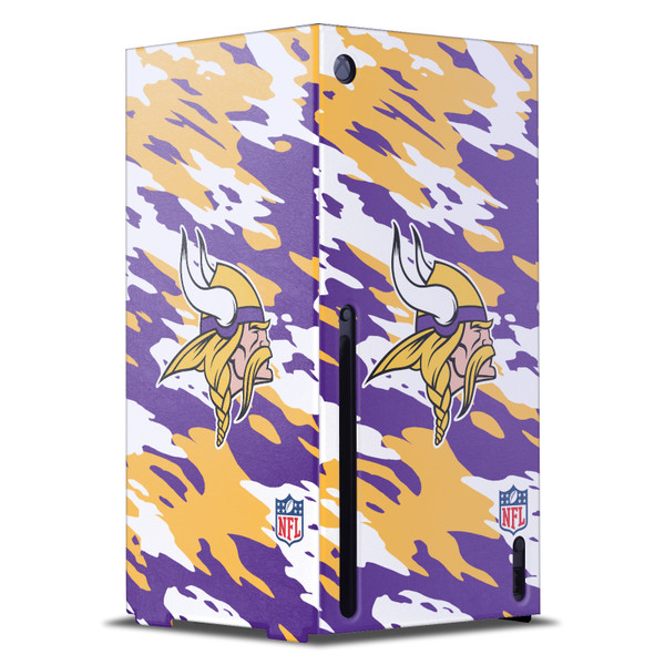 NFL Minnesota Vikings Camou Game Console Wrap Case Cover for Microsoft Xbox Series X
