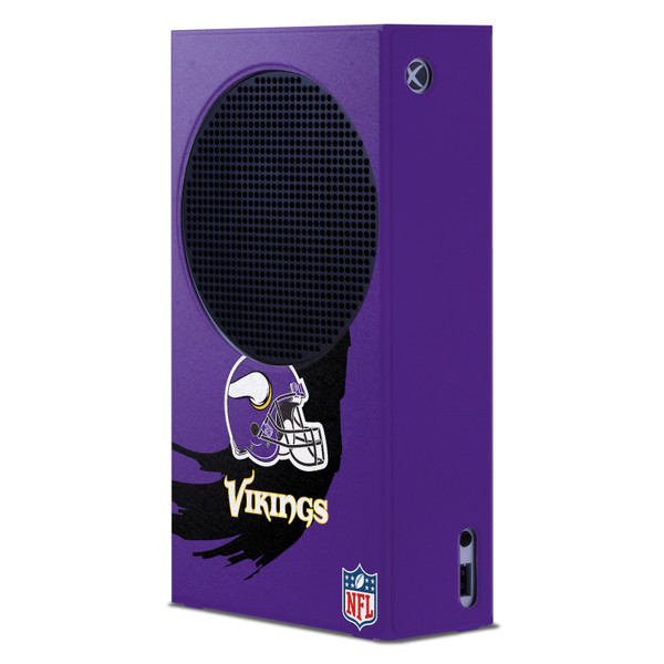 NFL Minnesota Vikings Sweep Stroke Game Console Wrap Case Cover for Microsoft Xbox Series S Console