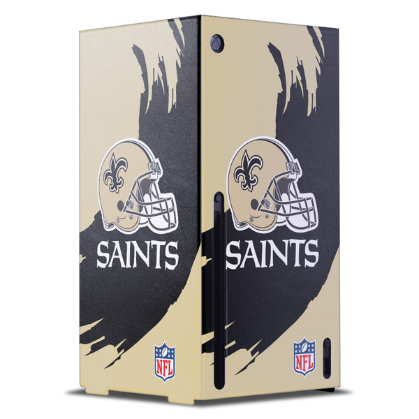 NFL New Orleans Saints Sweep Stroke Game Console Wrap Case Cover for Microsoft Xbox Series X